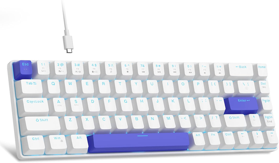 MageGee Teclado portátil 60% mecánico para juegos, retroiluminado R...