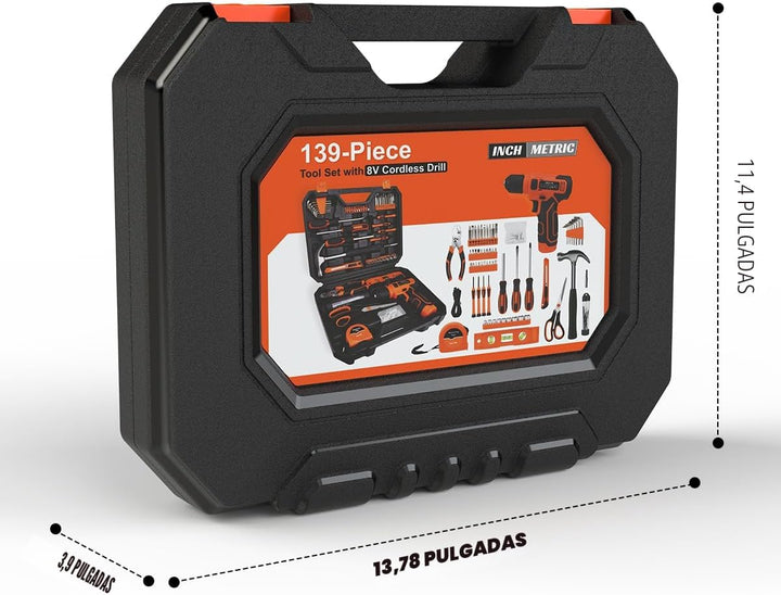 Juego de herramientas de 139 piezas \u2013 Kit de herramientas con...
