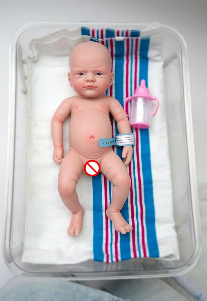 MYREBABY Muñeca bebé Reborn de 30 cm, micro prematuro, cuerpo compl...