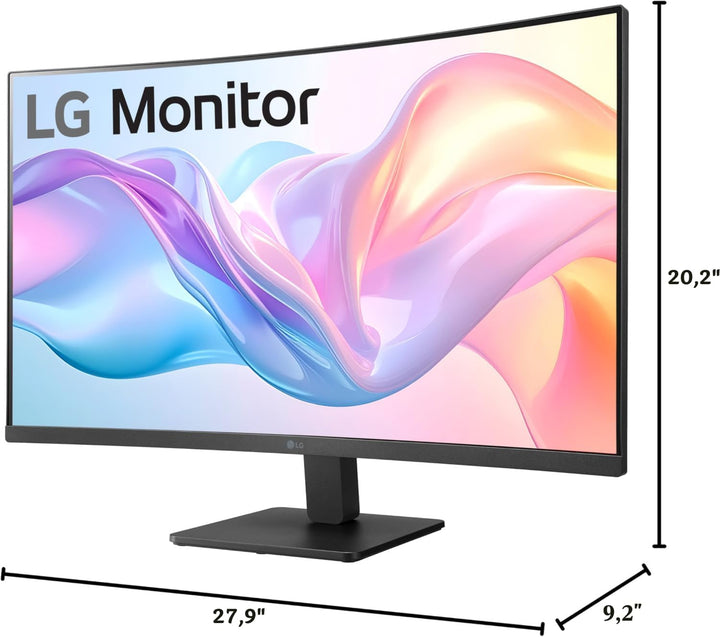 LG 32MR50C-B Monitor curvo de 32 pulgadas FHD 100Hz AMD FreeSync Co...