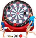 Swooc Games - Dardos gigantes inflables de primera calidad (más de 15 formas de jugar) - Diana de fútbol jumbo con bomba de aire - Juegos de carnaval grandes - Juegos gigantes al aire libre - Juego de