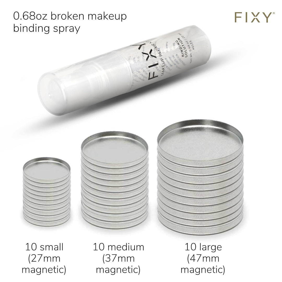 FIXY Kit de recarga de maquillaje definitivo: incluye 30 sartenes m...