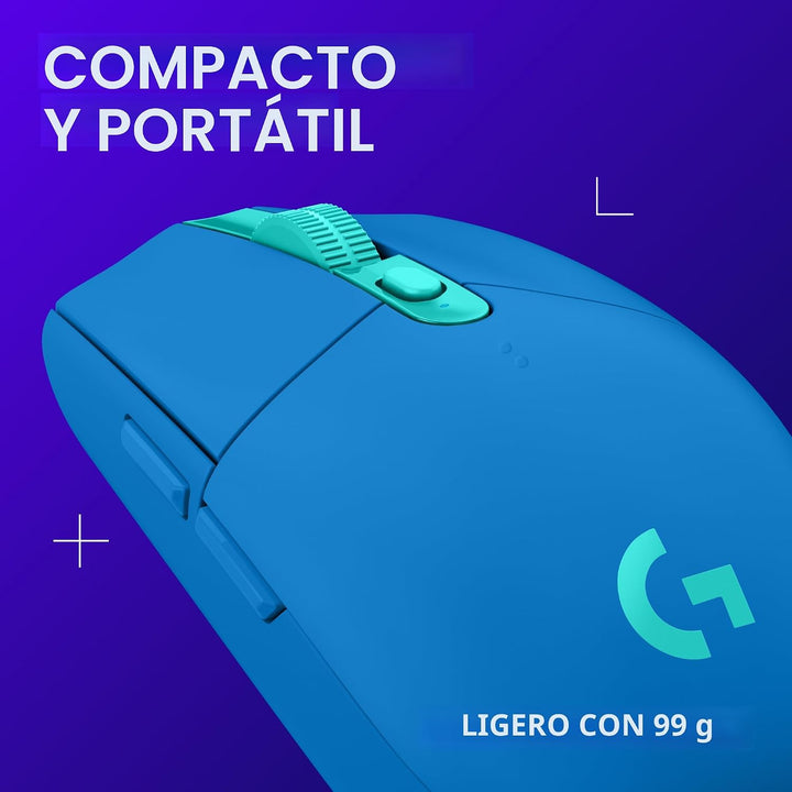 Logitech G305 LIGHTSPEED - Mouse inalámbrico para juegos, sensor He...