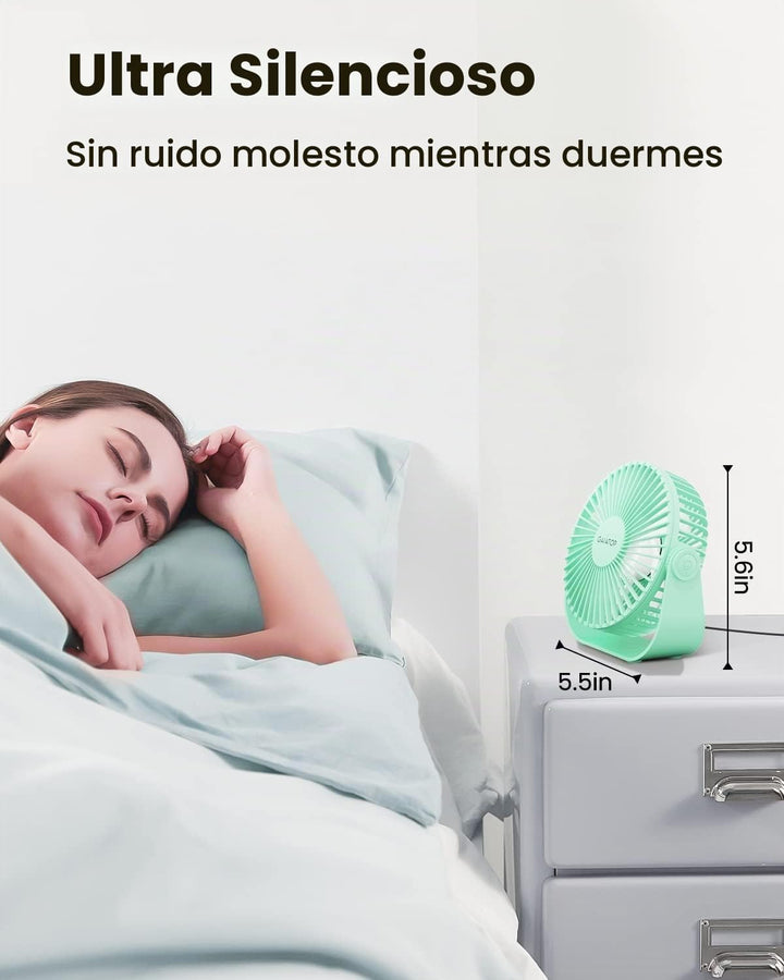 Gaiatop Ventilador de escritorio USB, ventilador de mesa personal p...