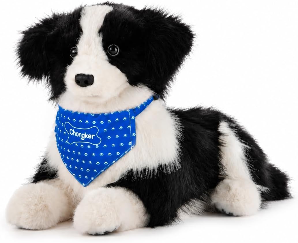 Chongker Animales de peluche realistas para adultos mayores