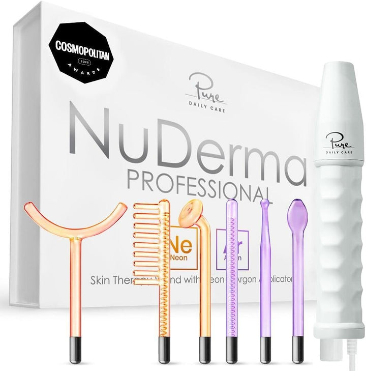 NuDerma - Varita de terapia profesional para la piel - Máquina port...