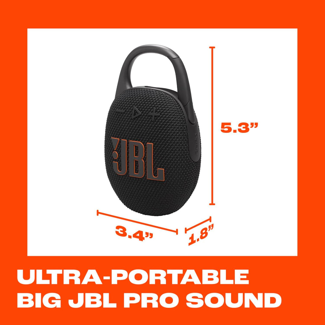 JBL Clip 5 - Parlantes Bluetooth ultraportátiles, impermeables y a...