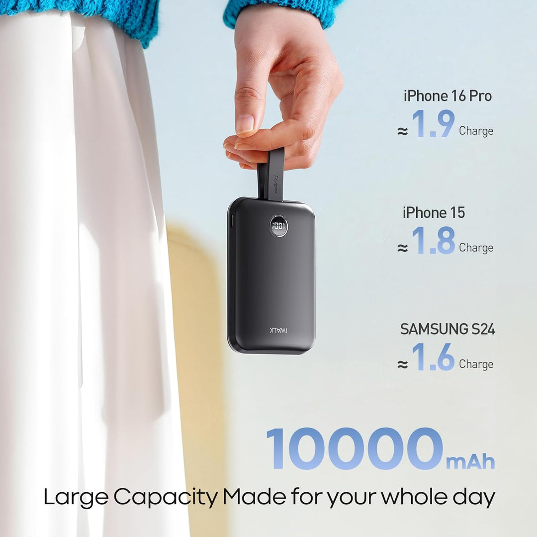 iWALK Banco de energía magnético de 10000 mAh, cargador portátil in...
