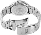 Orient Reloj Solar Quartz 656.2 ft Diver Style con Cronógrafo y Cristal de Zafiro
