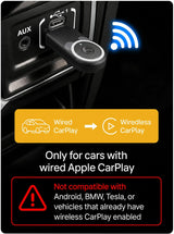 Cámara inalámbrica CarPlay para coche de bebé para iPhone, monitor...