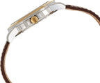 SEIKO SUR360 Reloj automático para hombre - Esenciales - Esfera de carbón - Caja de acero inoxidable con acabado dorado, correa de cuero, resistente al agua 164 ft