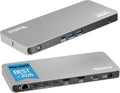 Estación de acoplamiento USB C enchufable 5 monitores, 140W, DisplayLink