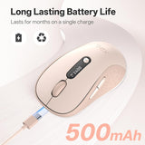 XBG Ratón Bluetooth inalámbrico B15pro, Bluetooth 5.0\/4.0 y 2.4G T...