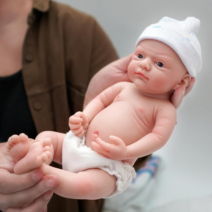 MYREBABY Muñeca bebé Reborn de 30 cm, micro prematuro, cuerpo compl...