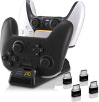 Cargador de doble controlador para Switch 2 Pro, Switch Pro, PS5 y Xbox
