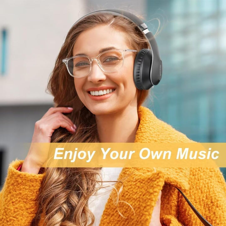 Glynzak Auriculares Bluetooth Inalámbricos Sobre La Oreja 65H Tiemp...