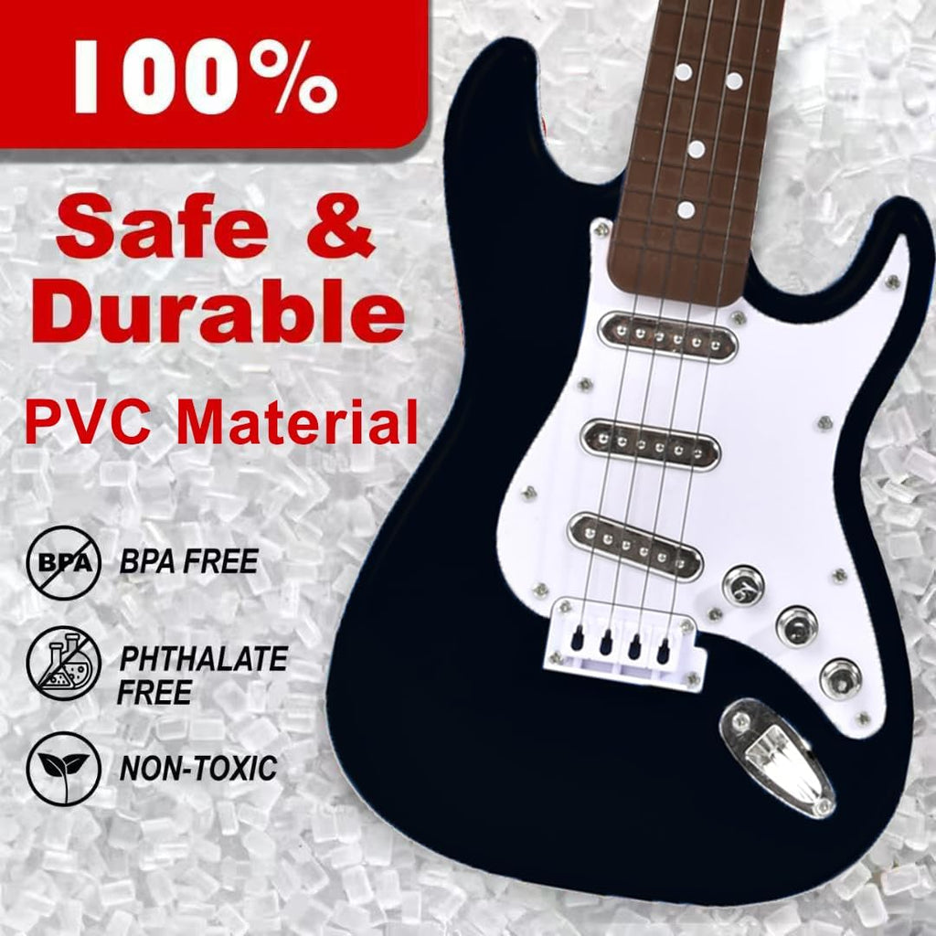 Guitarra Eléctrica Mini de 16 pulgadas para Niños y Principiantes, Guitarra Eléctrica conCorrea para Niños Pequeños y Niños y Niñas, Juguete de Instrumento