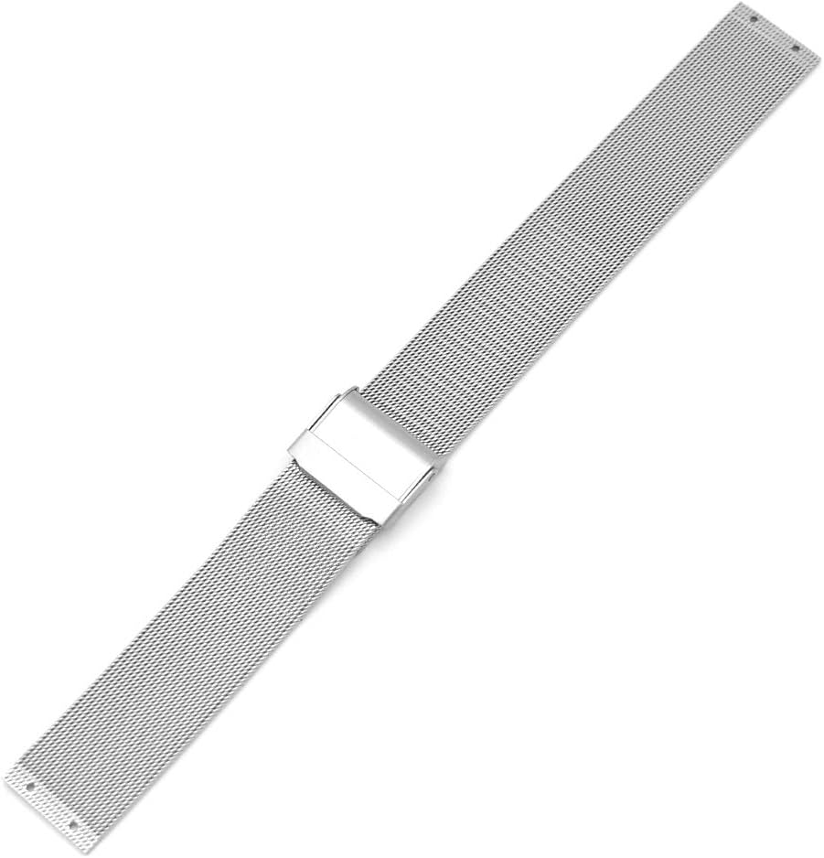 Reemplazo de correa de reloj de acero inoxidable de atornillado de 0.709 in para Skagen