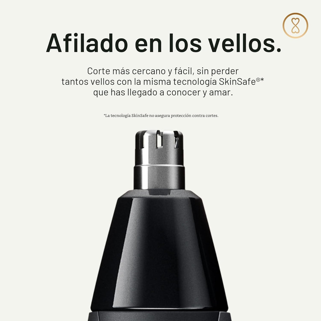MANSCAPED® The Weed Whacker® 2.0 Cortadora eléctrica de vello nasal...