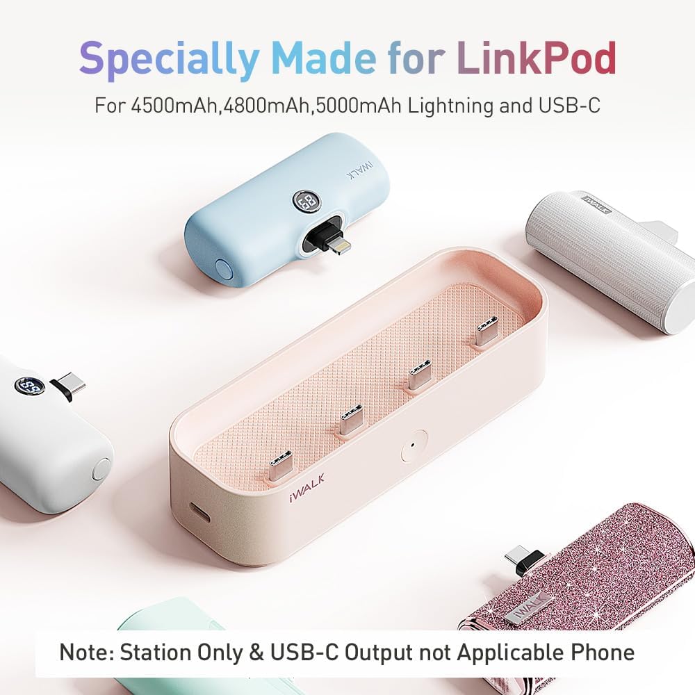 iWALK LinkPod Station - Cargador portátil para iWALK LinkPod de 450...