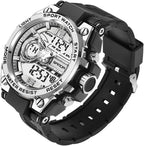 Relojes deportivos para hombre al aire libre, impermeable, militar, fecha, tácticas, LED, alarma, cronómetro