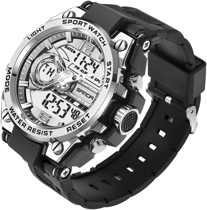 Relojes deportivos para hombre al aire libre, impermeable, militar, fecha, tácticas, LED, alarma, cronómetro
