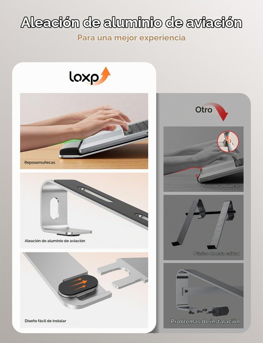 LOXP Soporte para computadora portátil para escritorio, soporte par...