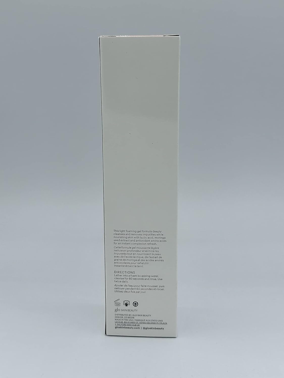 Glo Skin Beauty Hydra-Bright AHA Cleanser | Limpiador de gel espumo...