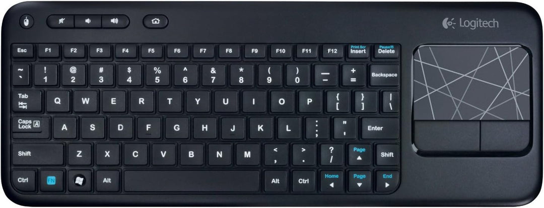 Logitech teclado táctil inalámbrico K400 con panel táctil múltiple...