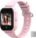 Reloj inteligente para niños con rastreador GPS y llamadas, relojes inteligentes 4G para niñas y niños con tarjeta SIM, SOS, cámara, llamada de voz y video, modo escolar para niños de 4 a 12 años, regalo de cumpleaños