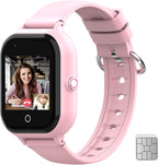 Reloj inteligente para niños con rastreador GPS y llamadas, relojes inteligentes 4G para niñas y niños con tarjeta SIM, SOS, cámara, llamada de voz y video, modo escolar para niños de 4 a 12 años, regalo de cumpleaños