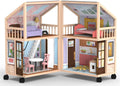 KidKraft So Darling Wooden Dollhouse en Wheels con 29 Accessories