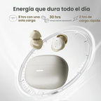 Auriculares para dormir de lado con ruido blanco y modo de sueño, auriculares ANC con cancelación de ruido para dormir, batería ultra larga, mini auriculares invisibles, Bluetooth 6.0 con función de