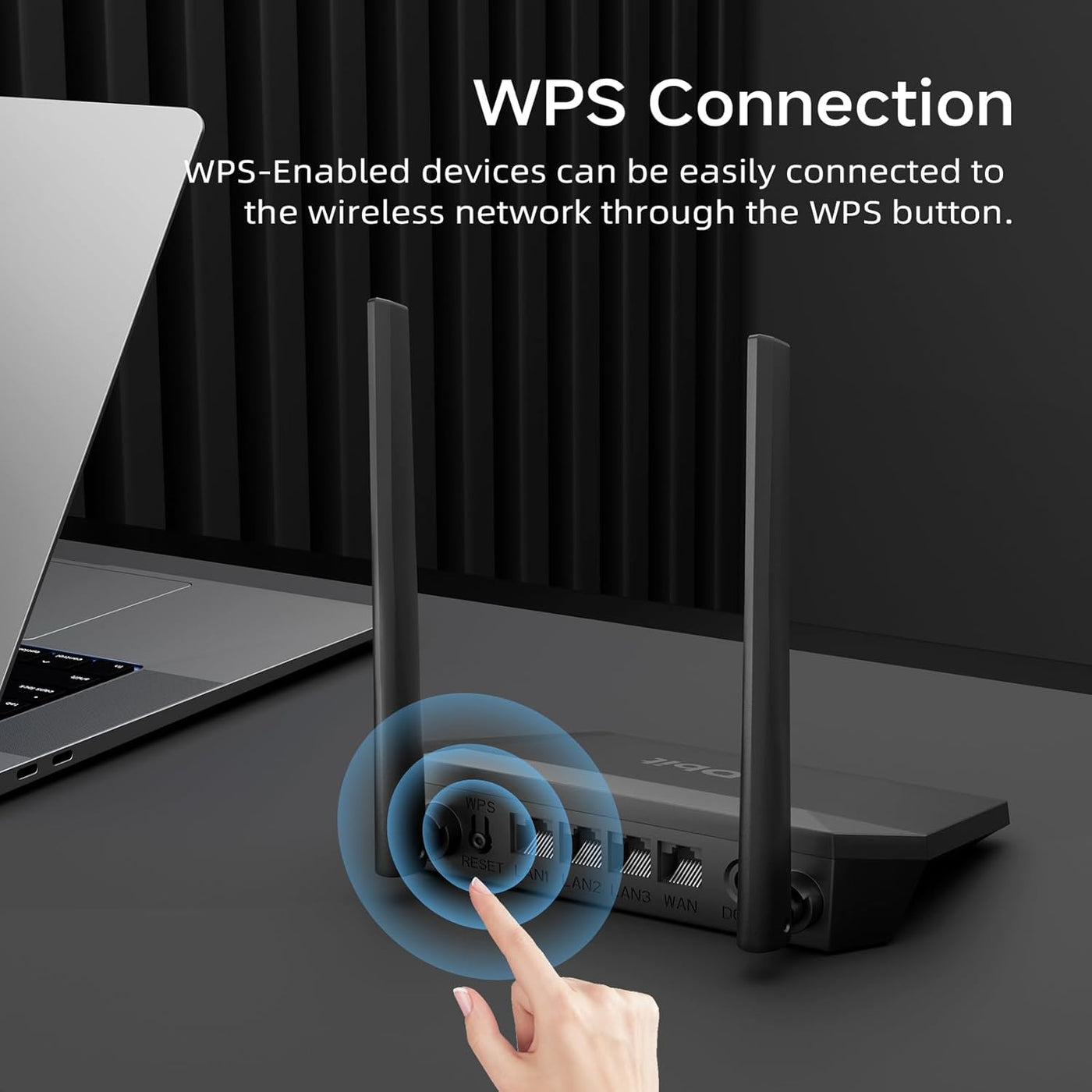 DBIT N300 2.4GHz - Router WiFi con modo repetidor inalámbrico WISP,...