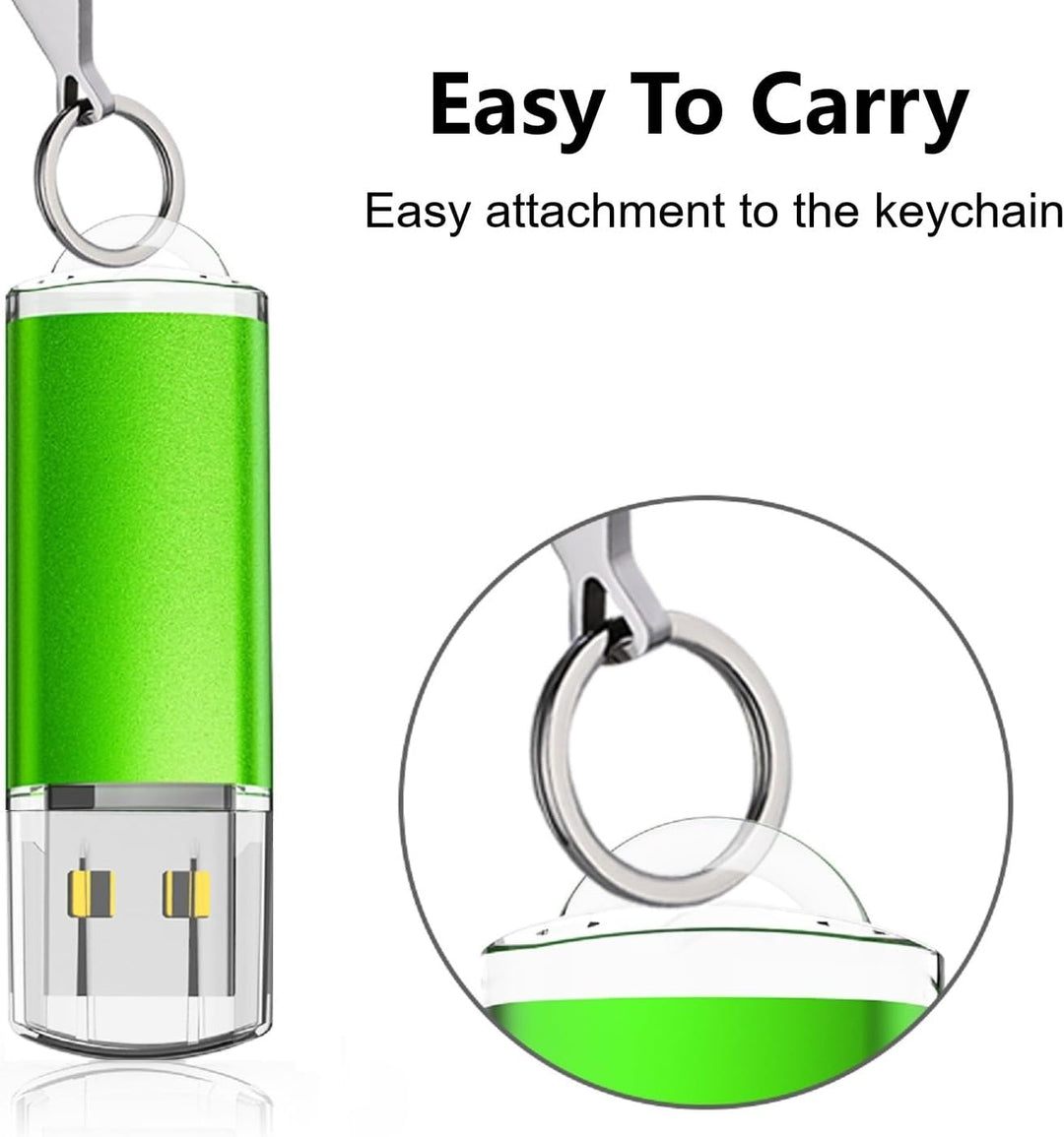TOPESEL Paquete de 5 Memorias USB 2.0 Flash Drive de 32GB Memory St...