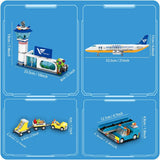 HOGOKIDS Juego de construcción de avión de pasajeros de