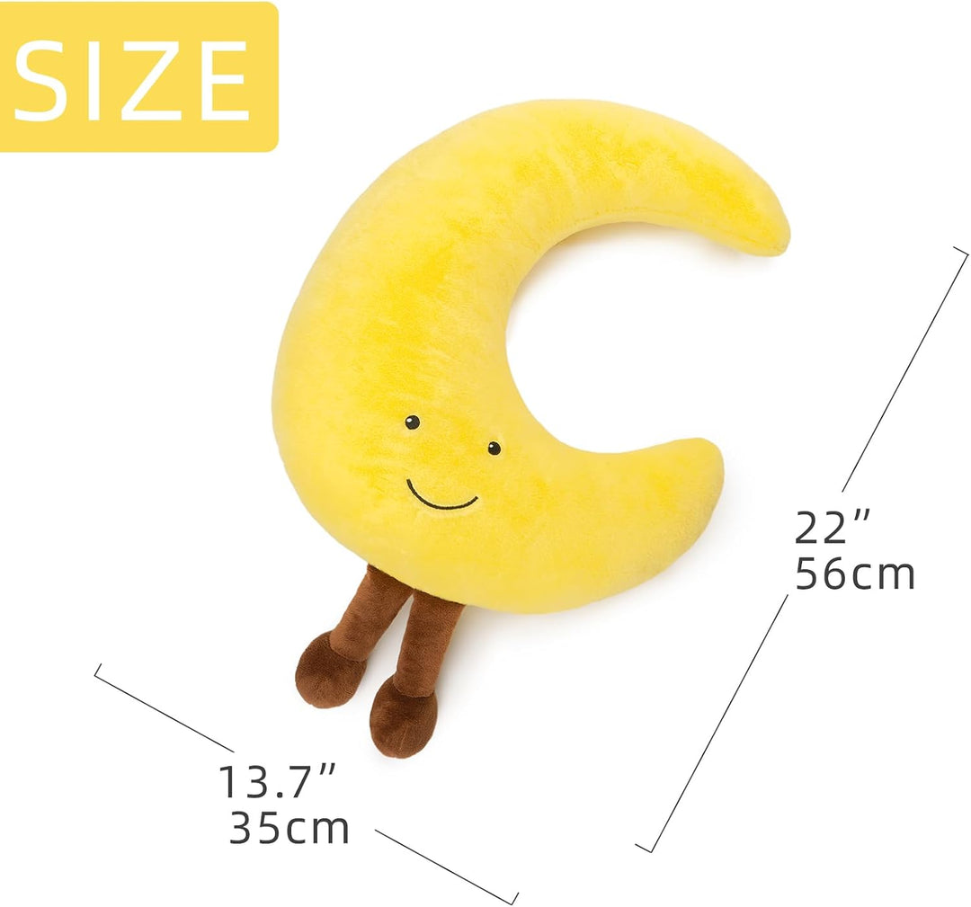 WEIGEDU Crescent Moon - Peluche de animal de peluche, bonita almoha...