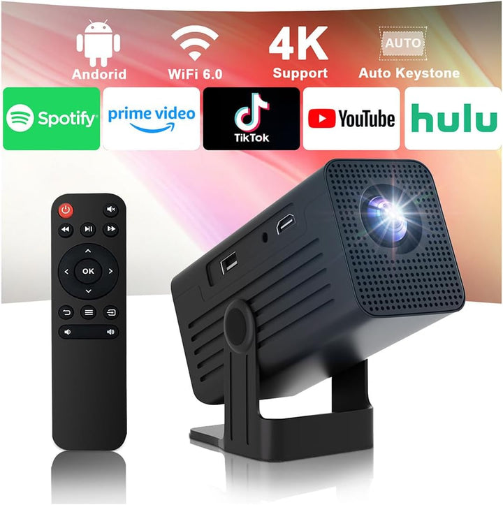 [Proyector Inteligente con Aplicaciones] Mini Proyector Compatible...