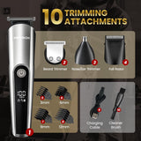 PRITECH Cortadora de Barba para Hombre, Kit de 3 en 1 de Cortadores...