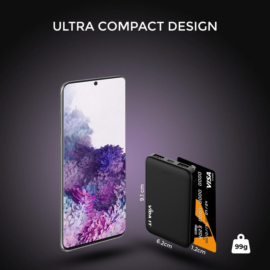 Vida IT Mini cargador portátil de 5000 mAh para iPhone Samsung celu...