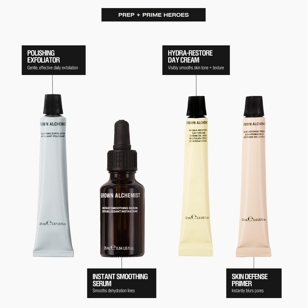 Grown Alchemist Kit Prep + Prime Heroes. 4 productos para una piel...