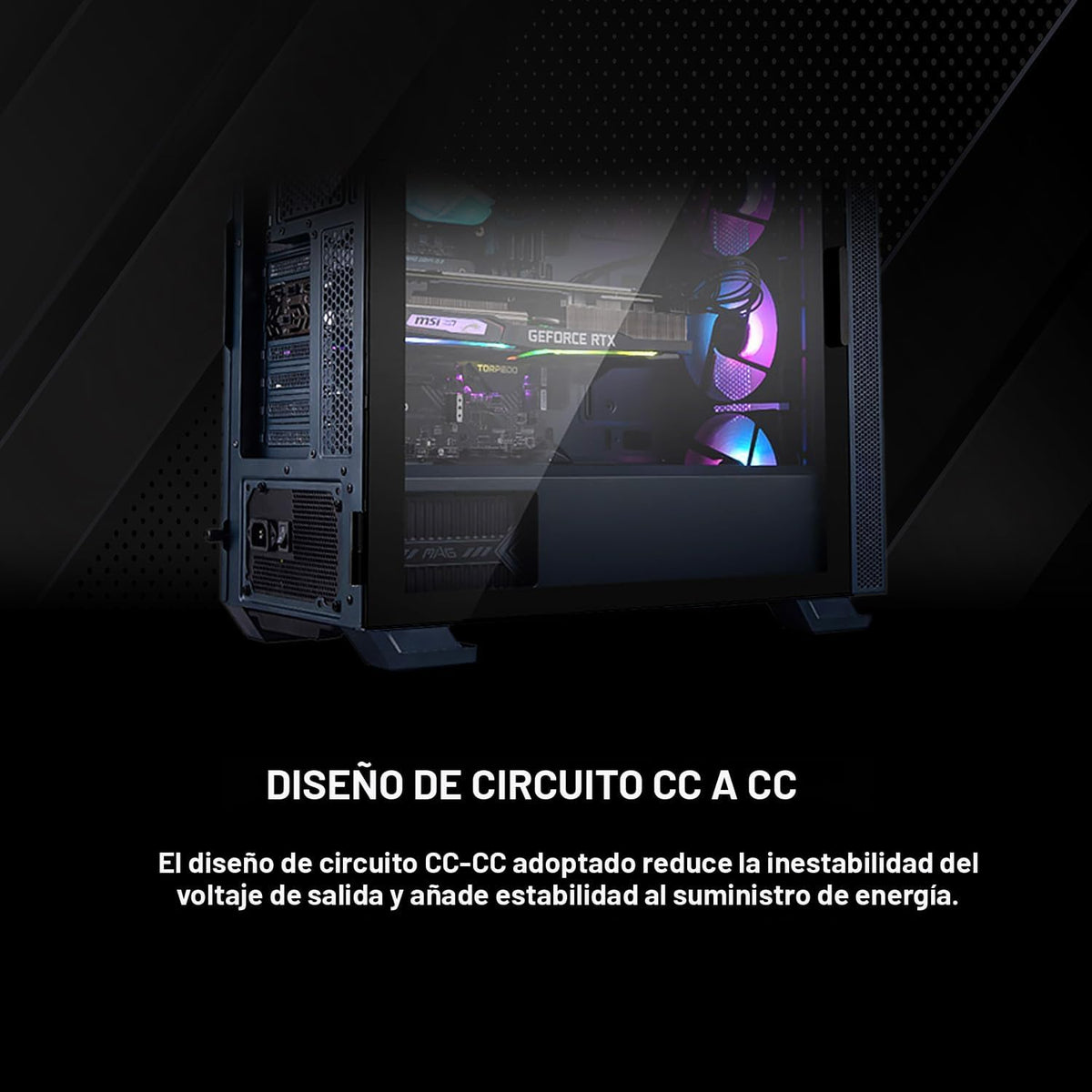 MSI MAG A650BN, fuente de alimentación compacta no modular de 650 W...