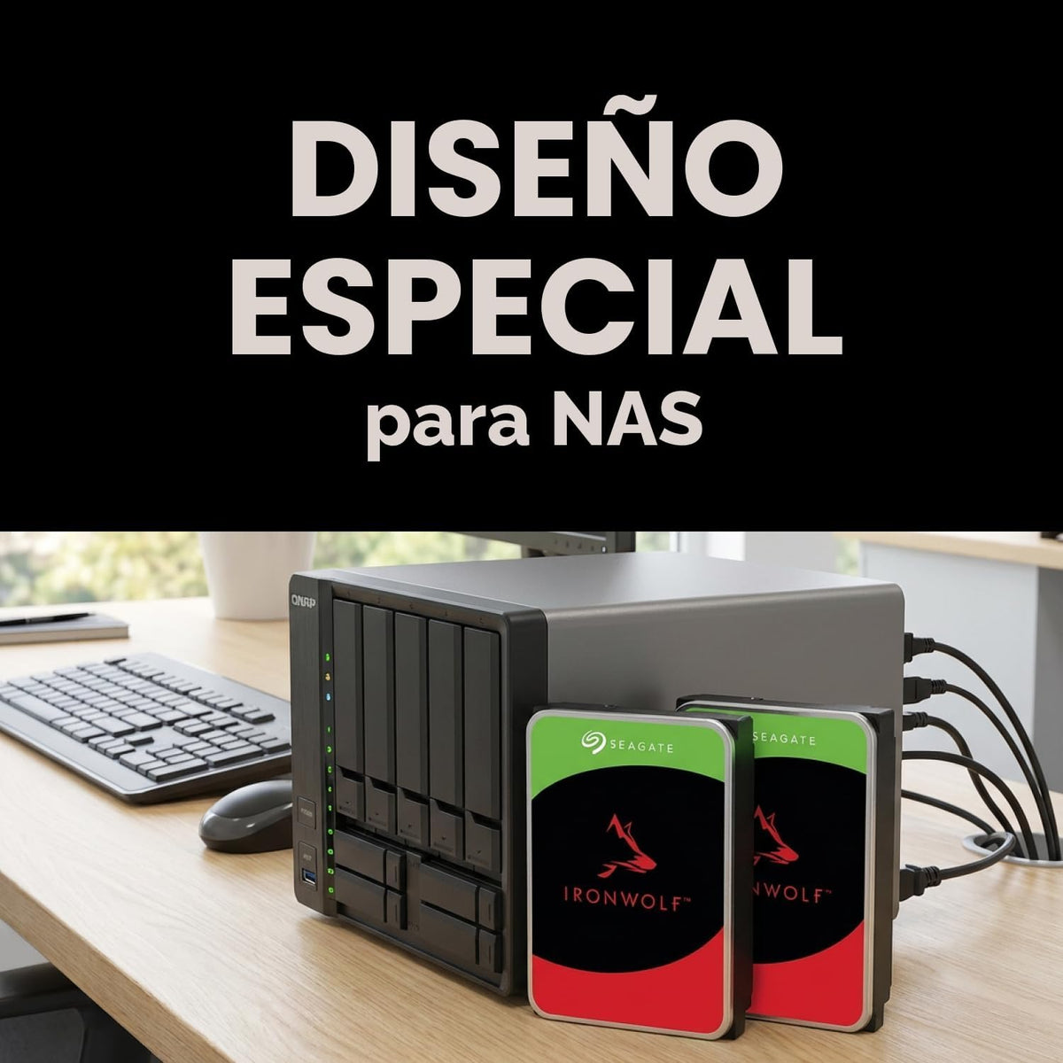 Seagate IronWolf - Disco duro interno NAS HDD de 8 TB, SATA de 3.5...
