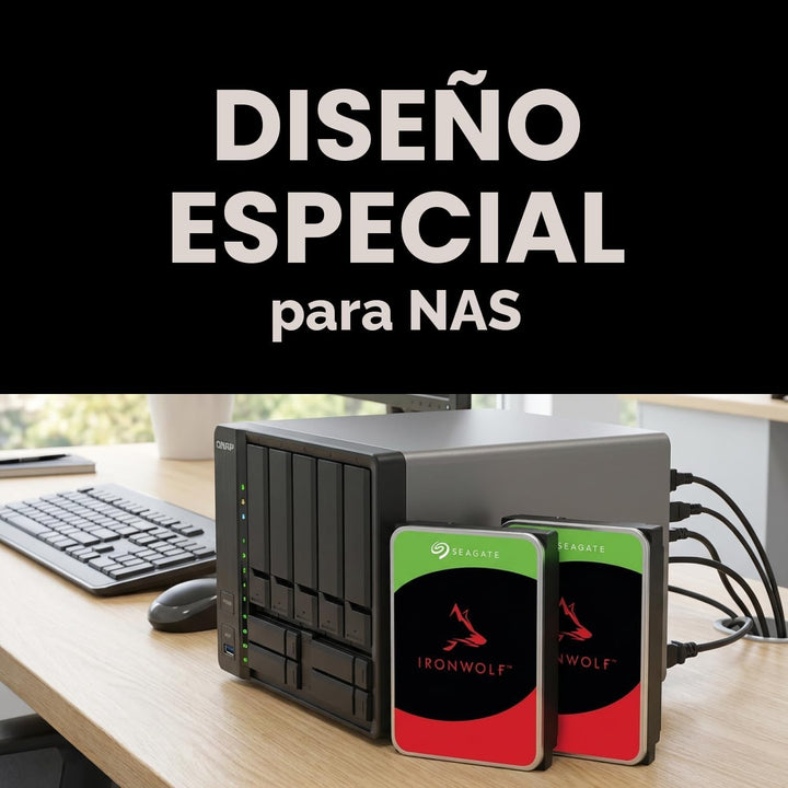 Seagate IronWolf - Disco duro interno NAS HDD de 8 TB, SATA de 3.5...