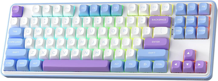 Redragon K707 PRO - Teclado para juegos RGB con junta inalámbrica 8...