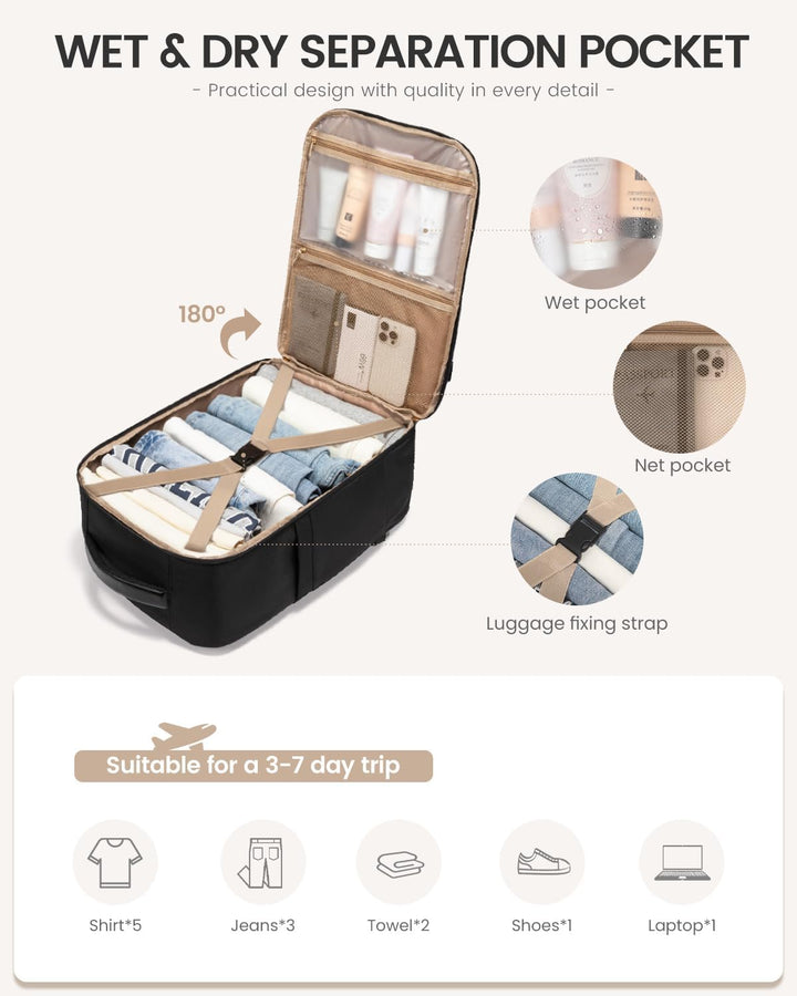 Mochila de viaje LOVEVOOK para mujeres y hombres, mochila grande de...