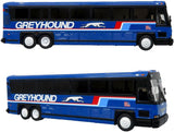 Iconic Replicas 2001 MCI D4000 Entrenador Greyhound Blue