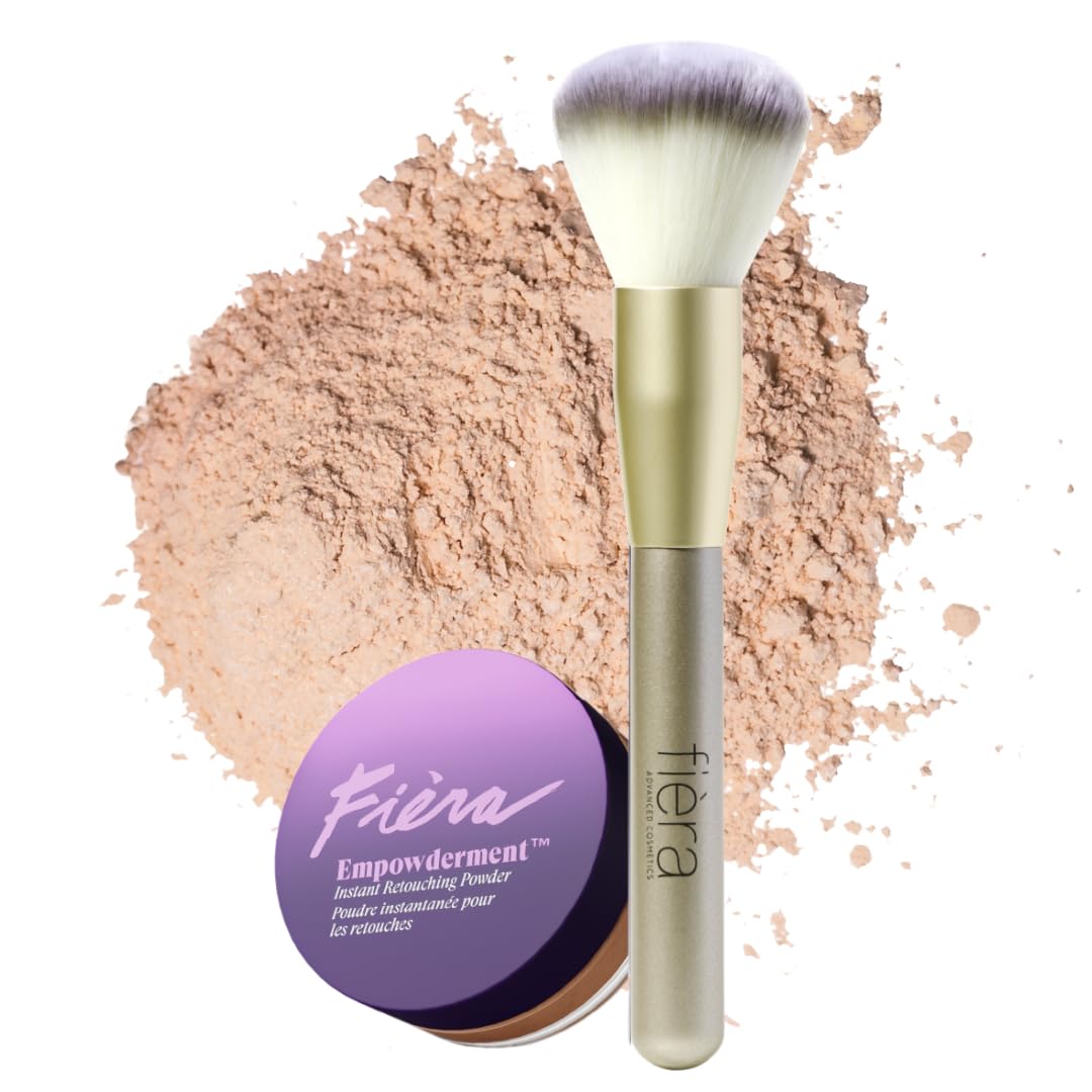 Fièra Empowderment™ Finishing Powder (Medium) + Powder Brush Set \u...