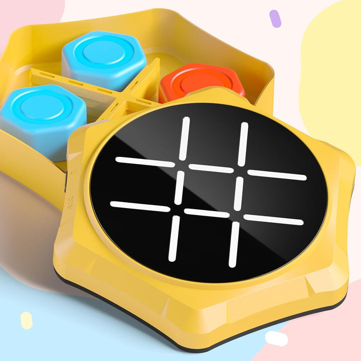 VDPDO Juego electrónico de Tic Tac Toe, 5 en 1 eléctrico Tic Tac To...