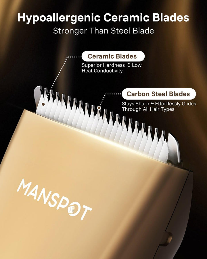 MANSPOT Manscape - Recortadora de pelo para hombres, afeitadora Sha...